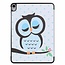 Case2go - Case for iPad Pro 11 - Slim Tri-Fold Book Case - Lightweight Smart Cover - Owl