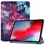 Case2go - Case for iPad Pro 11 (2018) - Slim Tri-Fold Book Case - Lightweight Smart Cover - Galaxy