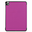 Case2go - Case for iPad Pro 12.9 (2020) - Slim Tri-Fold Book Case - Lightweight Smart Cover - Purple