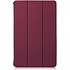 Case2go - Case for Lenovo Tab M10 Plus - Slim Tri-Fold Book Case - Lightweight Smart Cover (TB-X606) - Wine Red