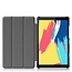 Case2go - Case for Lenovo Tab M8 FHD - Slim Tri-Fold Book Case - Lightweight Smart Cover - Black