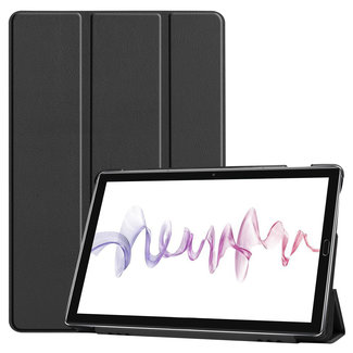 Cover2day Case2go - Case for Huawei MediaPad M6 10.8 - Slim Tri-Fold Book Case - Lightweight Smart Cover - Black