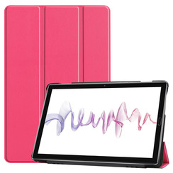 Case2go - Case for Huawei MediaPad M6 10.8 - Slim Tri-Fold Book Case - Lightweight Smart Cover - Hot Pink