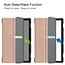 Case2go - Case for Huawei MediaPad M6 10.8 - Slim Tri-Fold Book Case - Lightweight Smart Cover - Rosé-Gold