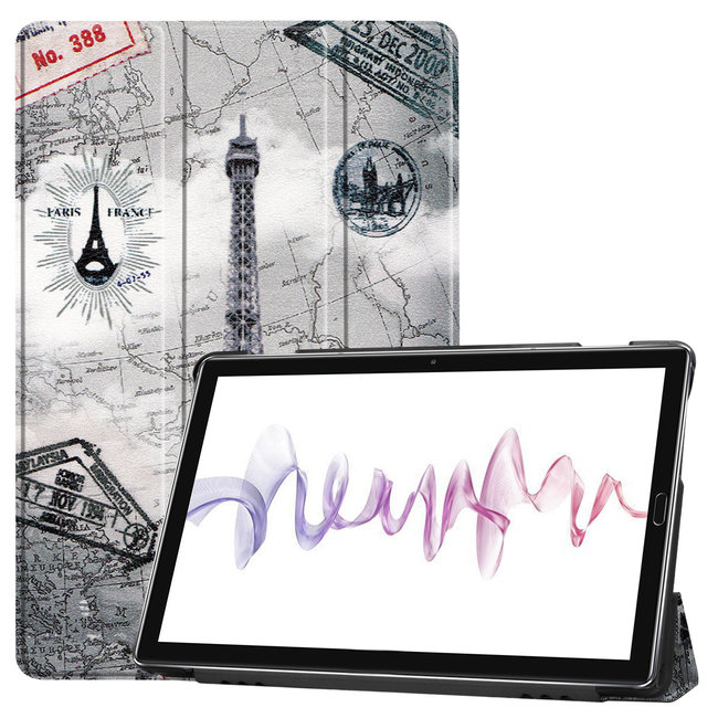 Huawei MediaPad M6 10.8 hoes - Tri-Fold Book Case - Eiffeltoren