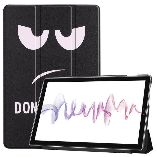 Huawei MediaPad M6 10.8 hoes - Tri-Fold Book Case - Don't Touch Me