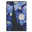 Case2go - Case for Huawei MediaPad M6 10.8 - Slim Tri-Fold Book Case - Lightweight Smart Cover - Starry sky