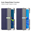 Case2go - Case for Huawei MediaPad M6 8.4 - Slim Tri-Fold Book Case - Lightweight Smart Cover - Navy Blue