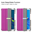 Case2go - Case for Huawei MediaPad M6 8.4 - Slim Tri-Fold Book Case - Lightweight Smart Cover - Purple