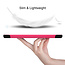 Case2go - Case for Huawei MediaPad M6 8.4 - Slim Tri-Fold Book Case - Lightweight Smart Cover - Hot Pink