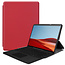 Microsoft Surface Pro X hoes - Tri-Fold Book Case - Rood