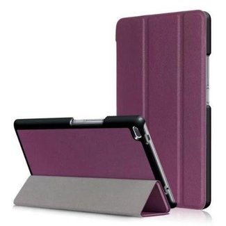 Cover2day Case2go - Case for Lenovo Tab 4 8.0 - Slim Tri-Fold Book Case - Lightweight Smart Cover - Purple