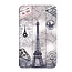 Case2go - Case for Lenovo Tab 4 8.0 - Slim Tri-Fold Book Case - Lightweight Smart Cover - Eiffeltower