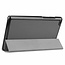 Case2go - Case for Lenovo Tab E8 (TB-8304F) - Slim Tri-Fold Book Case - Lightweight Smart Cover - Grey