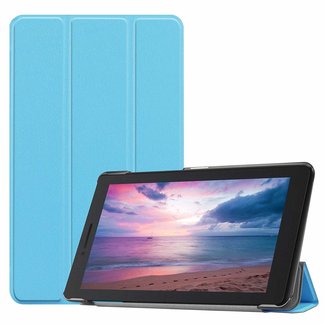 Cover2day Case2go - Case for Lenovo Tab E8 (TB-8304F) - Slim Tri-Fold Book Case - Lightweight Smart Cover - Blue