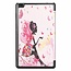 Case2go - Case for Lenovo Tab E8 (TB-8304F) - Slim Tri-Fold Book Case - Lightweight Smart Cover - Flower Fairy