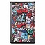 Lenovo Tab E8 hoes (TB-8304F)  - Tri-Fold Book Case - Graffiti