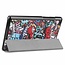 Lenovo Tab E8 hoes (TB-8304F)  - Tri-Fold Book Case - Graffiti