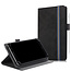 Universele 7/8 inch tablet hoes - Wallet Book Case - Zwart