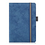 Universele 7/8 inch tablet Case - Wallet Book Case - Dark blue