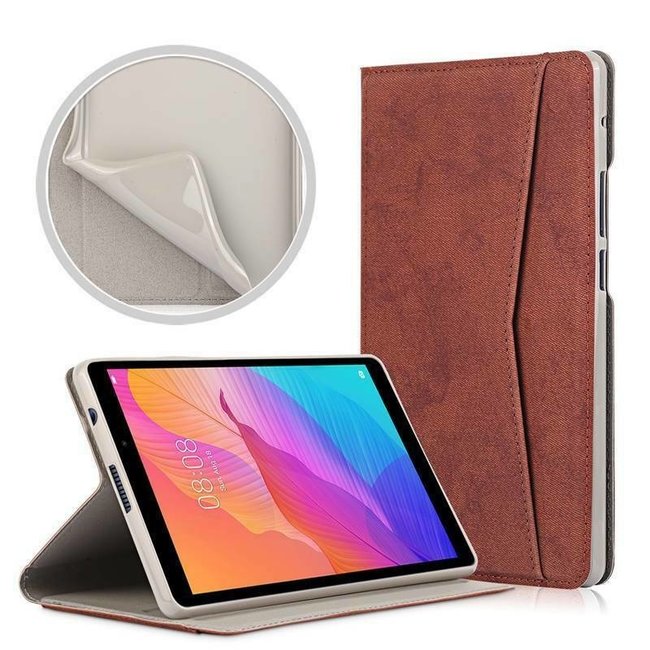 Case for Huawei MatePad T8 - Wallet TPU Bookcase - Brown