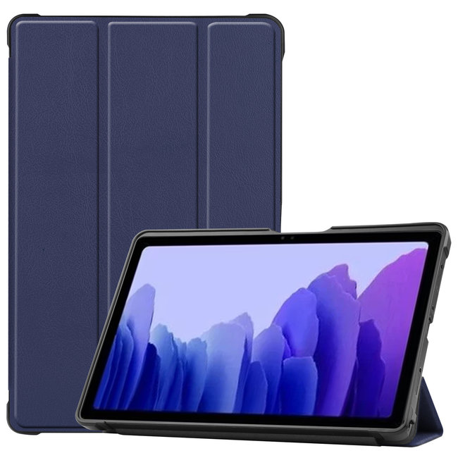 Case for Samsung Galaxy Tab A7 (2020) - 10.4 inch - Book Case Whiteh TPU Cover - Navy Blue