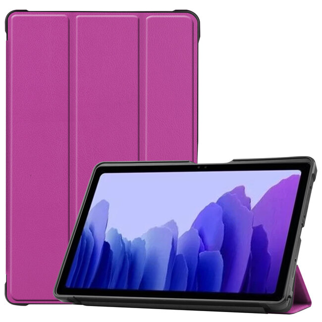 Case for Samsung Galaxy Tab A7 (2020) - 10.4 inch - Book Case Whiteh TPU Cover - Purple