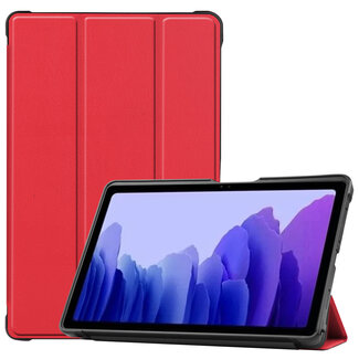 Cover2day Case for Samsung Galaxy Tab A7 (2020) - 10.4 inch - Book Case Whiteh TPU Cover - Red