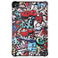 Case for Samsung Galaxy Tab A7 (2020) - 10.4 inch - Book Case Whiteh TPU Cover - Graffiti