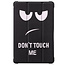 Case for Samsung Galaxy Tab A7 (2020) - 10.4 inch - Book Case Whiteh TPU Cover - Don't Touch Me