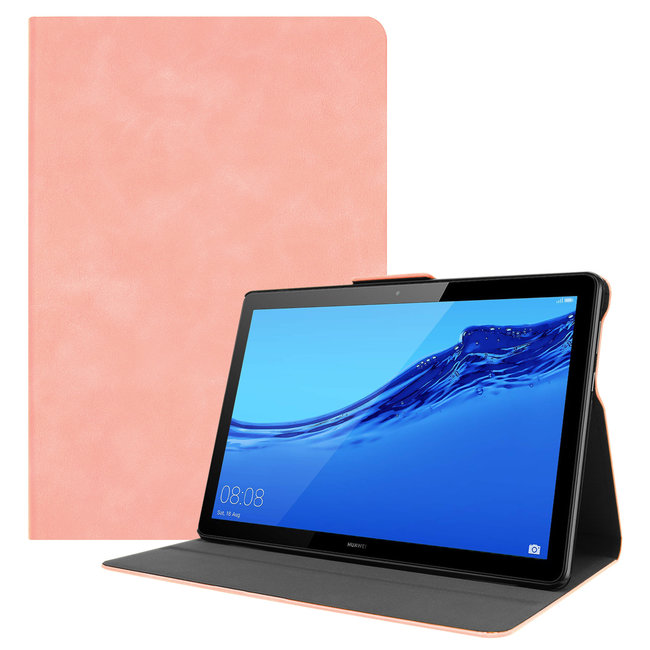 Huawei MediaPad T5 10 Case - PU Leer Folio Book Case - Pink