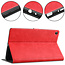 Xiaomi Mi Pad 4 Plus hoes - PU Leer Folio Book Case - Rood