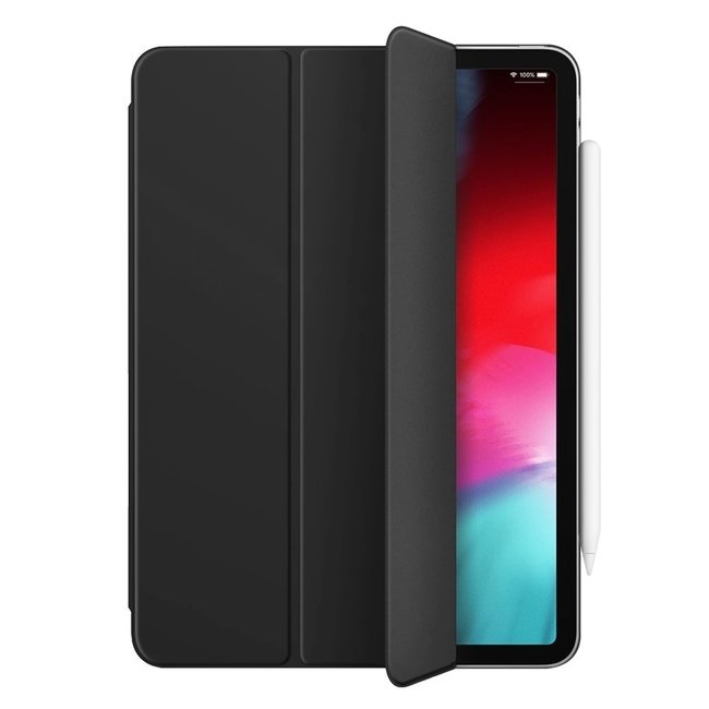 WIWU - iPad Pro 11 (2018) Case - PU Leren Tri-Fold Book Case - Black