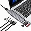 WIWU - USB-C Hub - 8 in 1 - Aluminium - Grijs