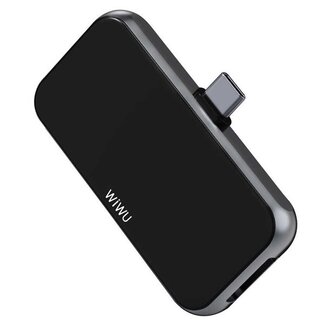 WIWU WIWU - USB C Hub HDMI T5 Pro - 4 in 1 - Alpha - Zwart