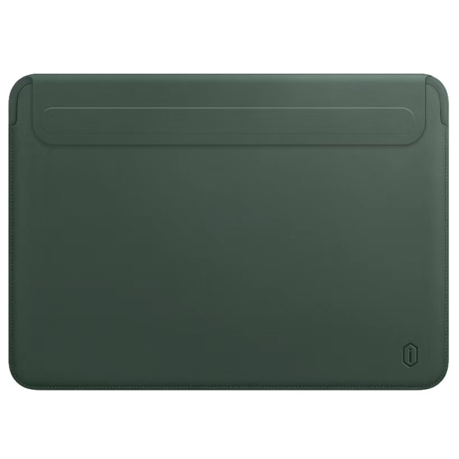 WIWU Skin Pro II - MacBook Sleeve - 15.4 inch - PU leer - Green