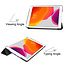 Case2go - iPad 2020 Case - 10.2 inch - Slim Tri-Fold Book Case - Lightweight Smart Cover - Don't Touch Me