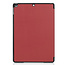 Case2go - iPad 2020 Case - 10.2 inch - Slim Tri-Fold Book Case - Lightweight Smart Cover - Wine Red