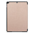 Case2go - iPad 2020 Case - 10.2 inch - Slim Tri-Fold Book Case - Lightweight Smart Cover - Gold