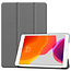 Case2go - iPad 2020 Case - 10.2 inch - Slim Tri-Fold Book Case - Lightweight Smart Cover - Grey
