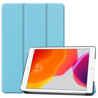 Cover2day Case2go - iPad 2020 Case - 10.2 inch - Slim Tri-Fold Book Case - Lightweight Smart Cover - Blue