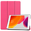 Case2go - iPad 2020 Case - 10.2 inch - Slim Tri-Fold Book Case - Lightweight Smart Cover - Hot Pink