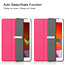 Case2go - iPad 2020 Case - 10.2 inch - Slim Tri-Fold Book Case - Lightweight Smart Cover - Hot Pink