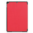 Case2go - iPad 2020 Case - 10.2 inch - Slim Tri-Fold Book Case - Lightweight Smart Cover - Red