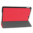 Case2go - iPad 2020 Case - 10.2 inch - Slim Tri-Fold Book Case - Lightweight Smart Cover - Red