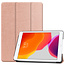 Case2go - iPad 2020 Case - 10.2 inch - Slim Tri-Fold Book Case - Lightweight Smart Cover - Rosé-Gold