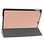 Case2go - iPad 2020 Case - 10.2 inch - Slim Tri-Fold Book Case - Lightweight Smart Cover - Rosé-Gold