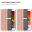 Case2go - iPad 2020 Case - 10.2 inch - Slim Tri-Fold Book Case - Lightweight Smart Cover - Rosé-Gold