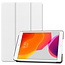 Case2go - iPad 2020 Case - 10.2 inch - Slim Tri-Fold Book Case - Lightweight Smart Cover - White