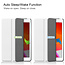 Case2go - iPad 2020 Case - 10.2 inch - Slim Tri-Fold Book Case - Lightweight Smart Cover - White